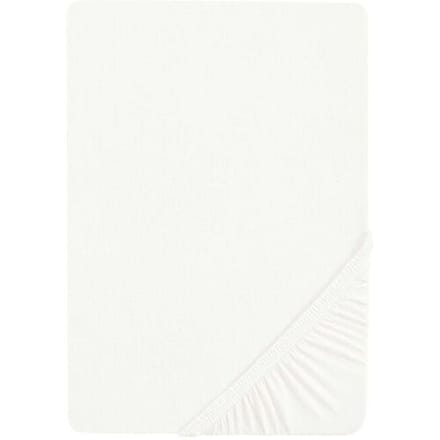 BIBERNA Jersey hoeslaken (Wit, 90-100 x 200 cm)