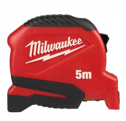 Milwaukee Rolbandmaat COMPACT 5m x 25mm - Duurzaam en Ergonomisch