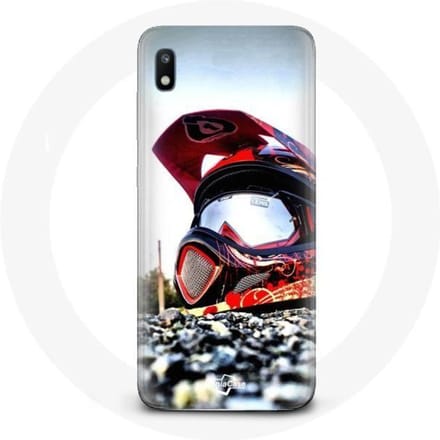 Coque - maniacase - Samsung Galaxy A10 - Souple - Noir - Moto Cross noir