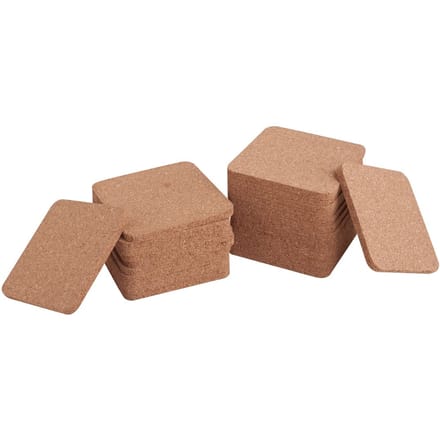 VBS Kurk onderzetters, 25 stuks
