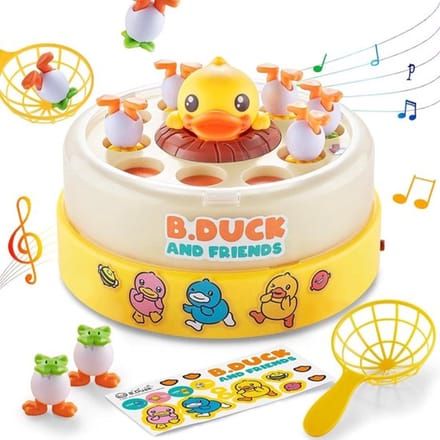2in1 visspel met eendjes - met vislijnen en netjes - educatief kinderspel - bouncing ducks