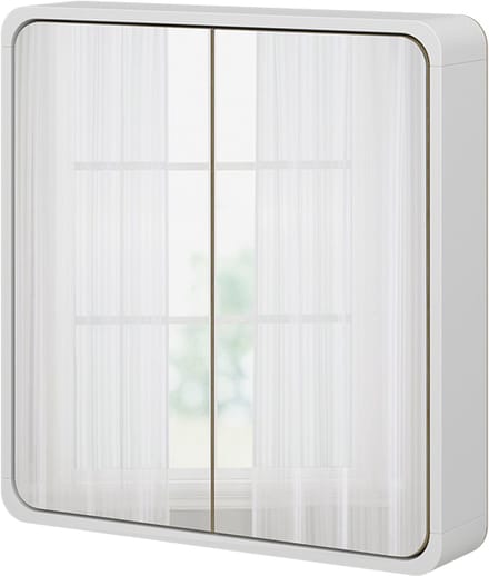 Vicco Arla Badkamer spiegelkast – 60 x 60 cm Wit/eiken