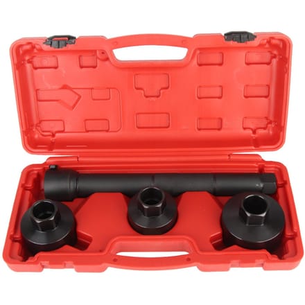 Kit d'outils d'installation et de démontage de joint axial d'extrémité de biellette de direction, 4 pièces black