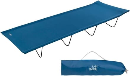 Veldbed - Campingbed - Ontspannen Buiten - Lichtgewicht Ontwerp - 180x60cm - Blauw