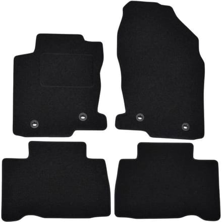 Vloermatten - Lexus - NX 2014-2021 - Zwart Velours - 4 stuks - Antislip en waterdicht
