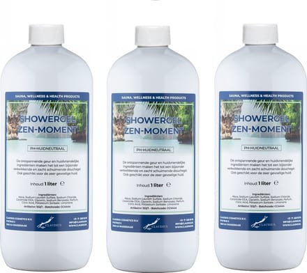 Douchegel Zen Moment 1 liter - set van 3 stuks - Showergel