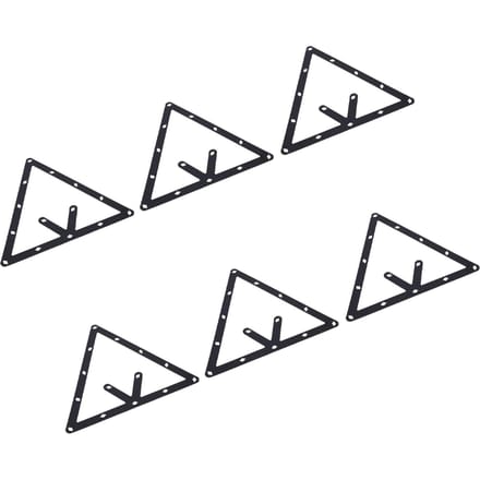 6 Pièces Papier de Positionnement Billard Ajustement Sécurisé Autocollant de Positionnement Triangle Billard pour Noir Chinois white