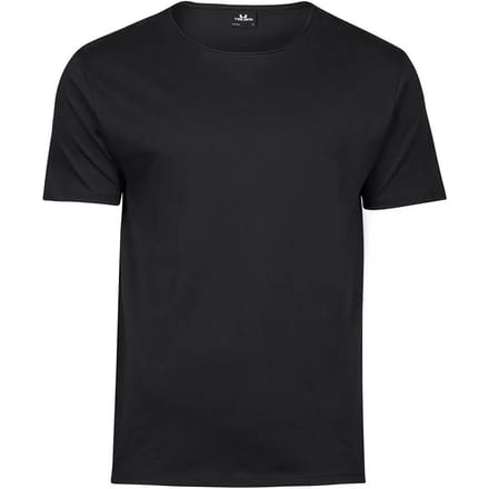 Tee Jays - MenÂ´s Raw-Edge Tee - Black maat S