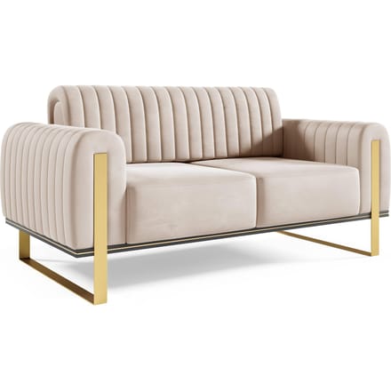 2-zitsbank Nouveau velvet | NADUVI Collection