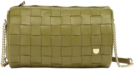 DuDu Abigail Crossbody tas Leder 19.5 cm - Dames - olive