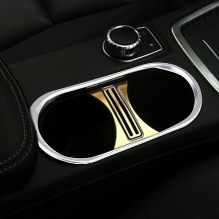 Auto Middenconsole Waterbekerhouder Sierlijst Cover voor Mercedes Benz ACLAGLA klasse 20132017 black