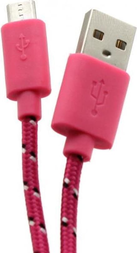 SBOX USB-1031P USB-kabel 1 m USB 2.0 USB A Micro-USB A Roze