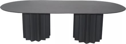 Vente-unique Salontafel van metaal - Zwart - ZABANIA