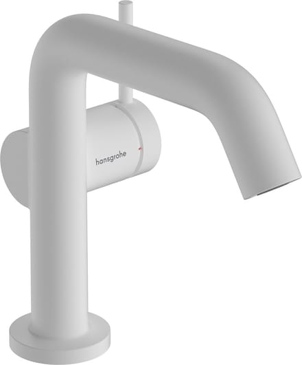 Hansgrohe Tecturis S - Wastafelkraan met afvoerplug Push-Open, CoolStart, EcoSmart, mat wit 73322700