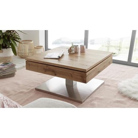 Design eiken salontafel 75 cm