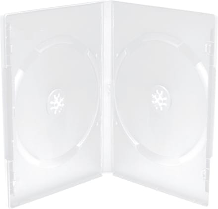 MediaRange BOX26 CD-doosje Dvd-hoes 2 schijven Transparant