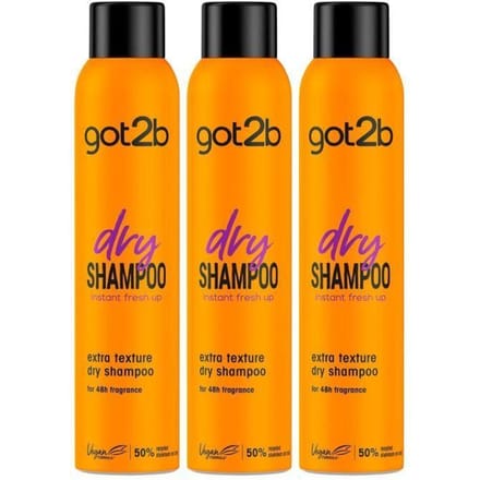 3x Schwarzkopf Got2b Fresh It Up TEXTURE Droogshampoo 200ml
