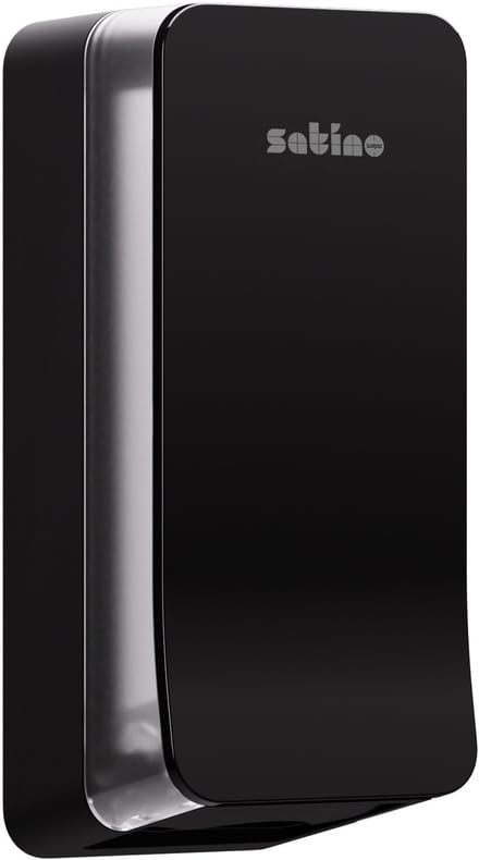 Toiletpapierdispenser Satino BT1 Hyginity gevouwen zwart 333425