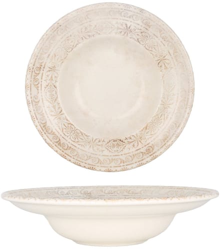 By Bone Pastabord - Antico - Porselein - 25 cm (400cc) - set van 2