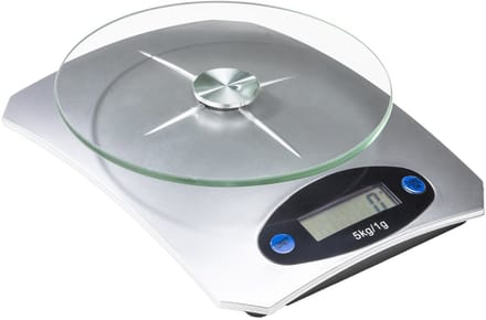 HI Digitale keukenweegschaal - zilver - tot 5 kg - elektrisch