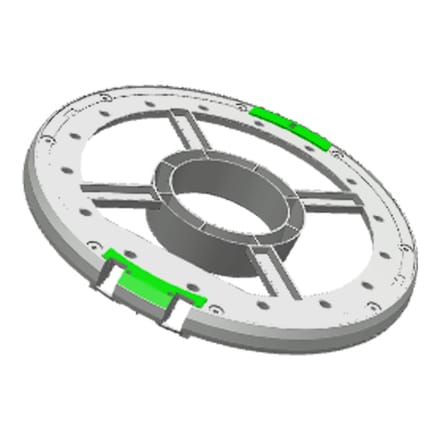 AEG deurkader, binnen, plastiek, Ø476mm 8085059056