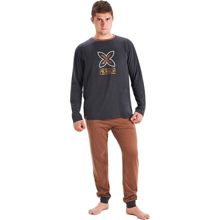 Winterpyjama lange mouw ronde hals MU1 heren