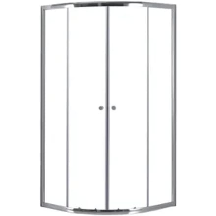 Aquavive Douchecabine Sicilië - Kwartrond - 90x90x190cm - Chroom