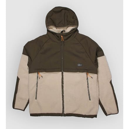 Salty Crew Shield Sherpa Fleece Met Volledige Rits Bruin L Man