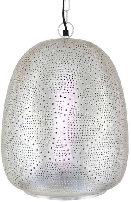 Safaary - Oosterse hanglamp Wisal Zilver Ø 30 x 40cm