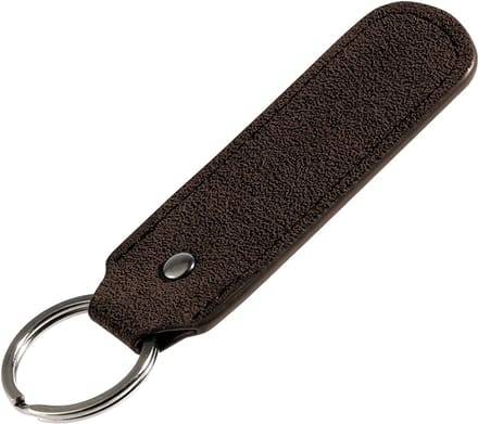 Alcanluxury Alcantara sleutelhanger - Chocolate Brown