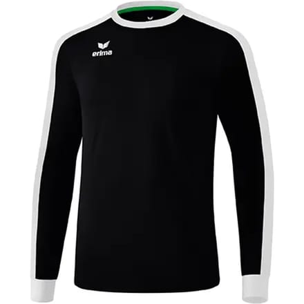 Erima Retro Star Voetbalshirt Lange Mouw Kinderen - Wit / Zwart | Maat: 152