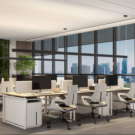 Molto Luce LED hanglamp PERFORA PROLINE XL zwart 159 cm DALI up/down
