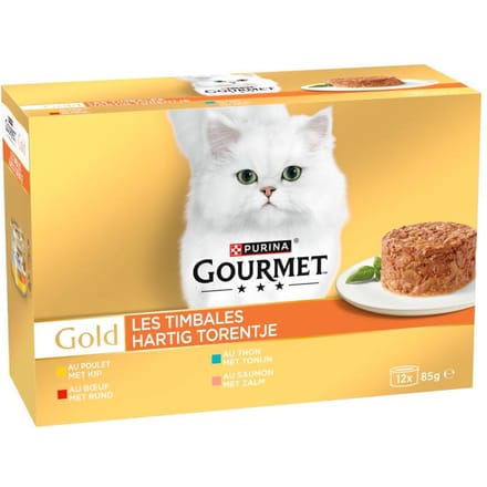 Gourmet Gold Ragout Kattenvoer 12 x 85 g - Kip Varianten