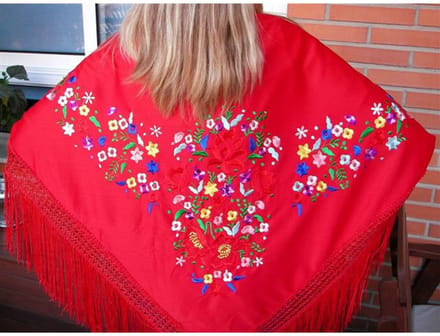 Sjaal PGRR40 Rood 140 cm