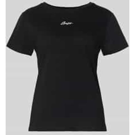 Regular Fit T-shirt van puur katoen model 'C_ELOVE_EMBRO'