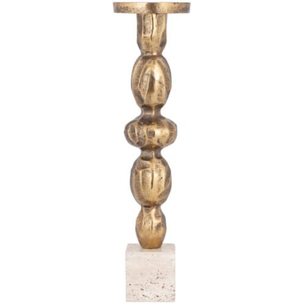 PTMD - Kandelaar Malines - Goud - 11x11x43cm