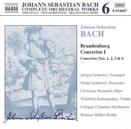 Cologne Chamber Orchestra, Helmut Müller-Brühl - J.S. Bach: Brandenburg Concertos Nos. 1,2,3,6 (CD)