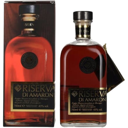 Bottega Grappa Riserva Privata di Amarone Barricata 43% Vol. 0,7l in geschenkverpakking