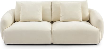 Bronx71® 3-zitsbank Isa chenille off white