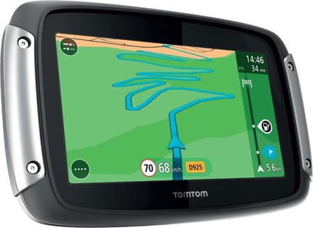 TomTom Rider 400 EU navigator -  Vast 10,9 cm (4.3") - Touchscreen - 280 g - Zwart, Zilver