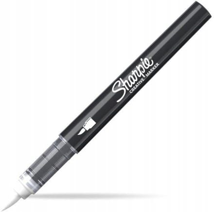 Sharpie Acryl Marker Brush Wit - Permanente Verf, Waterdicht