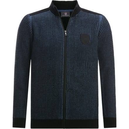 Jan Vanderstorm herren Vest - 56/58 - blauw - Plus Size