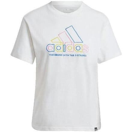 T-shirt Korte Mouw adidas T-shirt Xpress Logo blanc