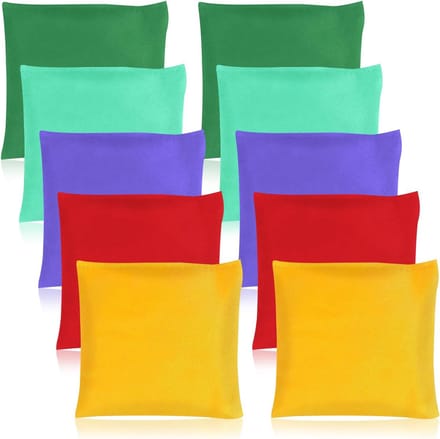 SolidKeus - Set van 10 Kleurige Bean Bags voor Spelletjes