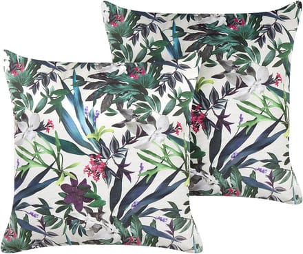 GASTERIA - Sierkussen set van 2 - Groen - 45 x 45 cm - Fluweel