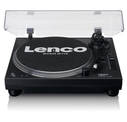Lenco L-3818BK - Direct drive Record Player with USB/PC Encoding - Platenspeler Zwart