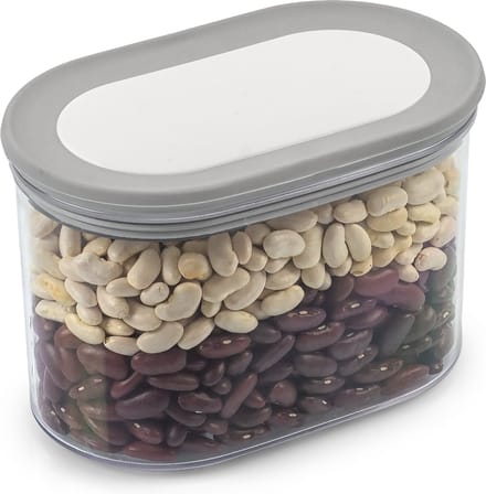 Curver Dry Grand Chef – Stapelbare Voorraadbus met deksel – 800 ml – Transparant/Grijs