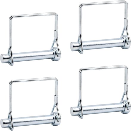 Draadborgpen, 4 stuks 10 mm koolstofstalen asborgpen met vierkante lus voor Track Farm gazon (10 × 60 mm)