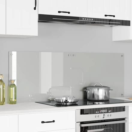 vidaXL - Keukenachterwand - 2 - st - Transparant - 70 - x - 50 - cm - gehard - glas