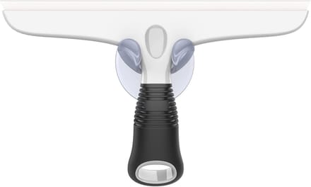 Famanu - Multifunctionele siliconen raamtrekker 25 cm met zuighaak, wit-zwart
